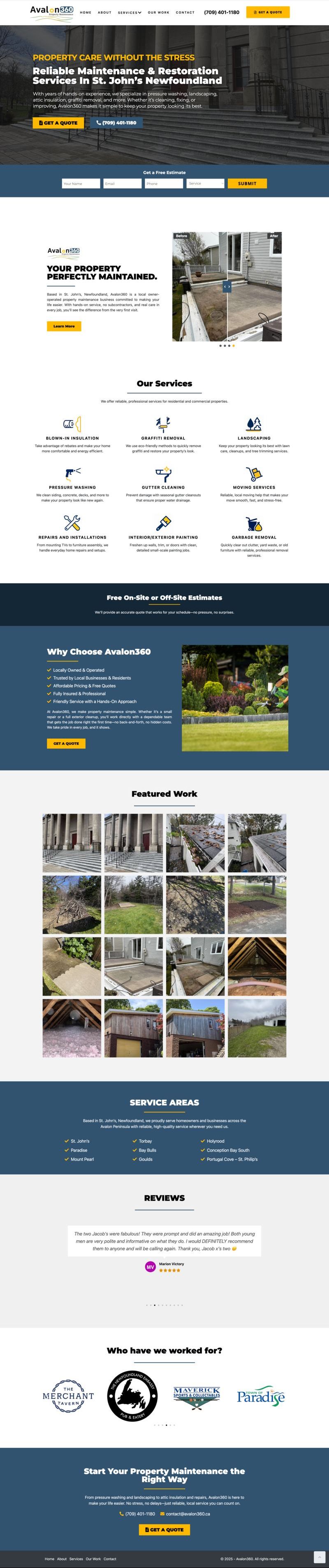 Avalon360 website