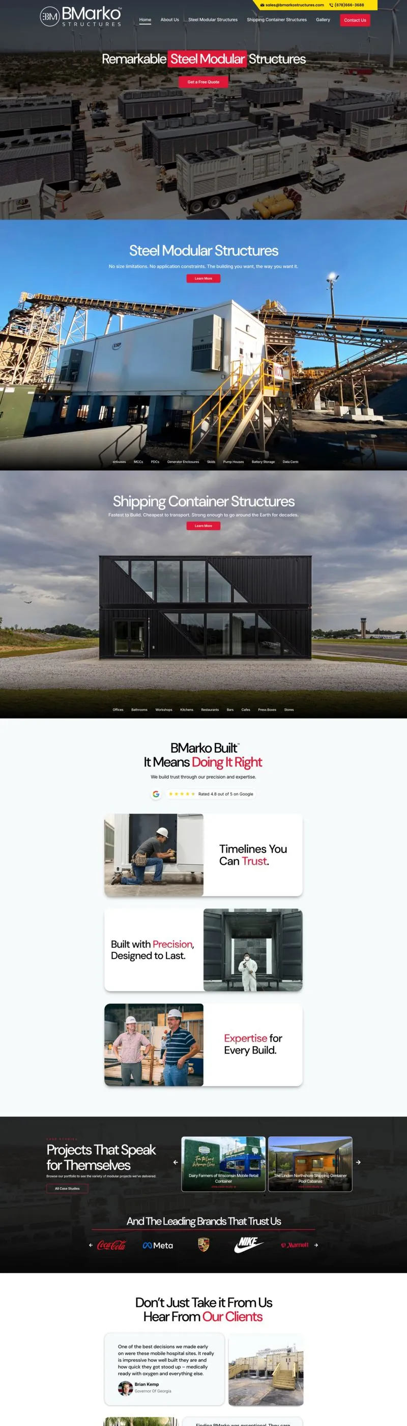 BMarko Structures website