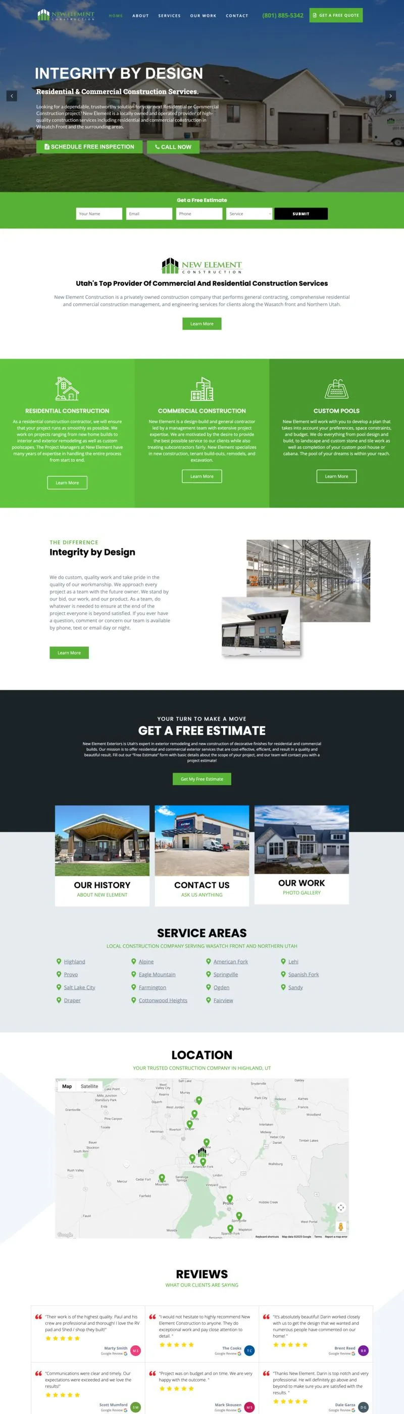 NewElement website